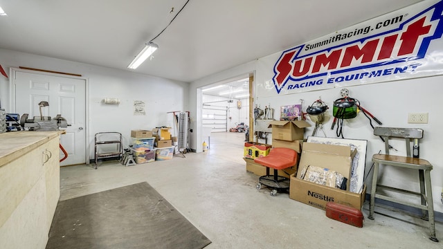 interior space with concrete flooring