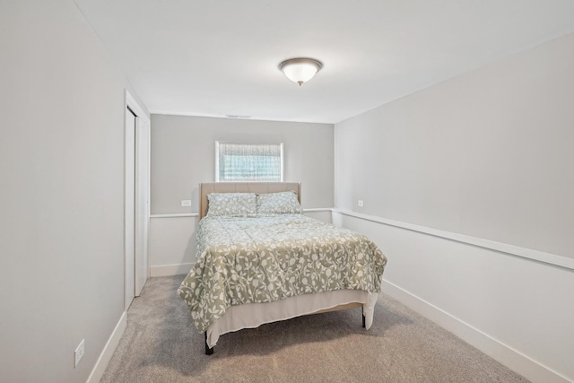 bedroom with carpet floors