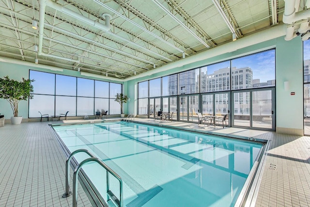 pool featuring a city view