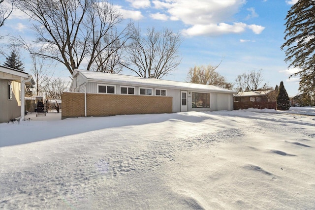 view of ranch-style home