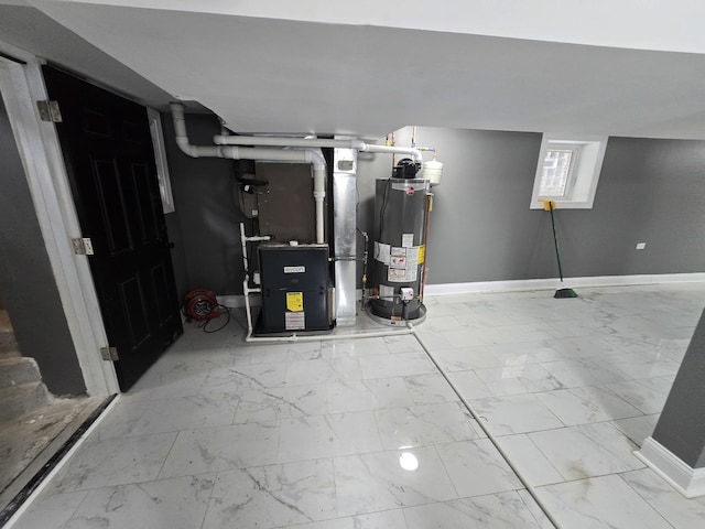 2040 W Garfield Blvd, Chicago, IL 60609 - utility room featuring heating unit and gas water heater