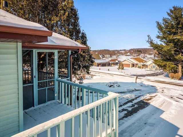 exterior space with a residential view