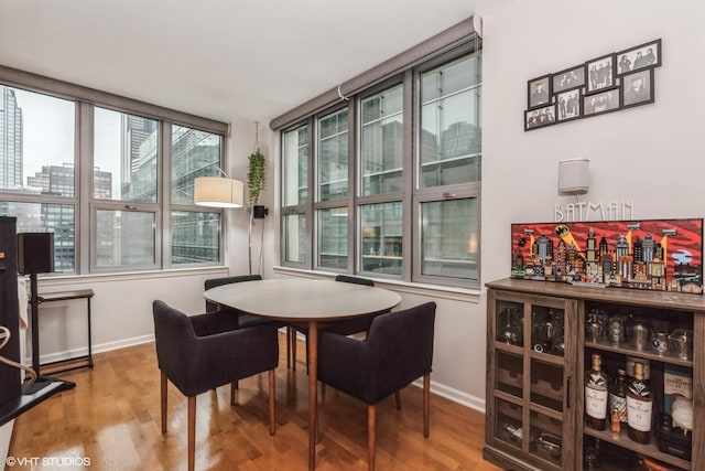 dining room featuring hardwood / wood-style floors