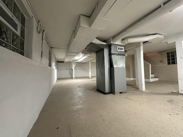 view of basement