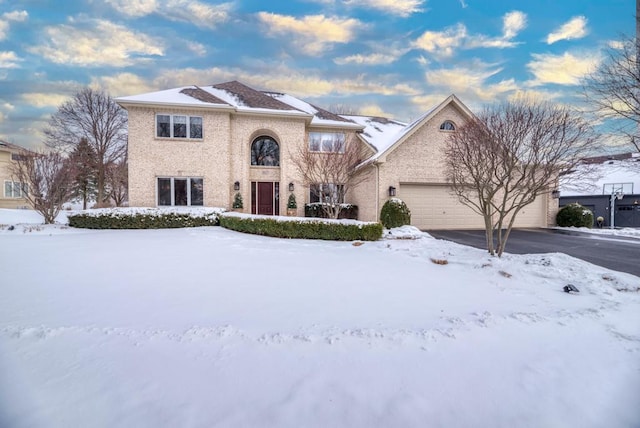 view of front of house featuring a garage