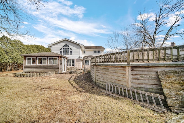 view of rear view of property