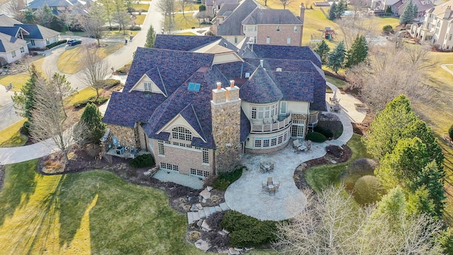 bird's eye view featuring a residential view