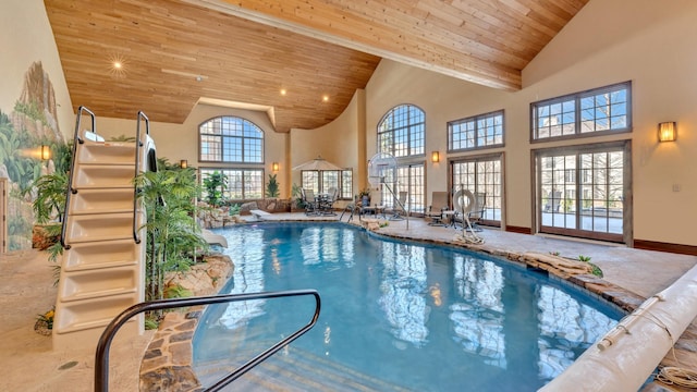 view of indoor pool