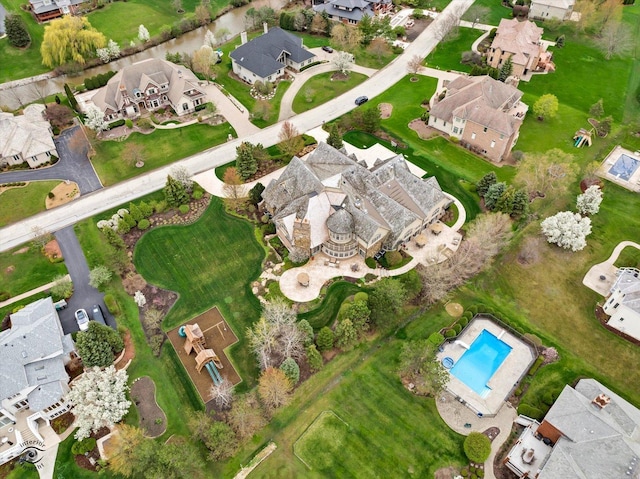 bird's eye view featuring a residential view