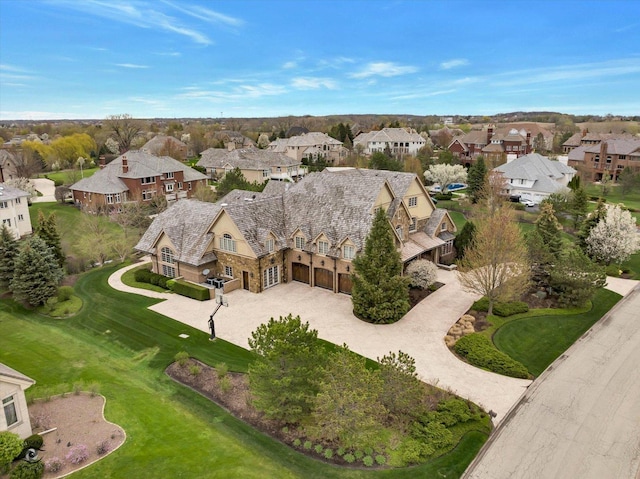 drone / aerial view featuring a residential view