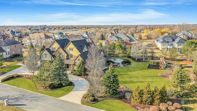 bird's eye view featuring a residential view