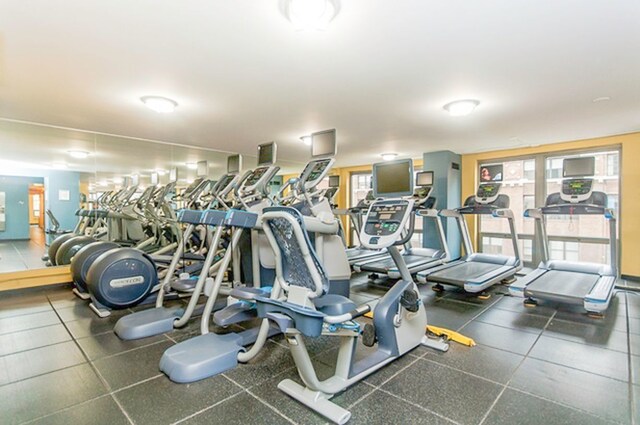 440 N Wabash Ave Unit 1007, Chicago, IL 60611 - gym with a wealth of natural light