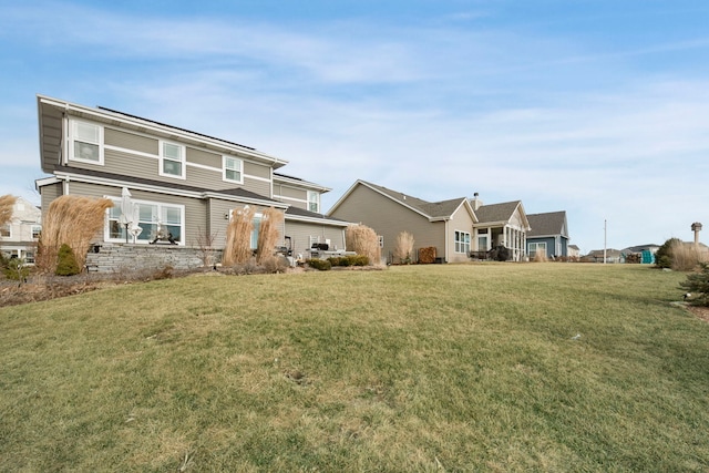 exterior space with a lawn