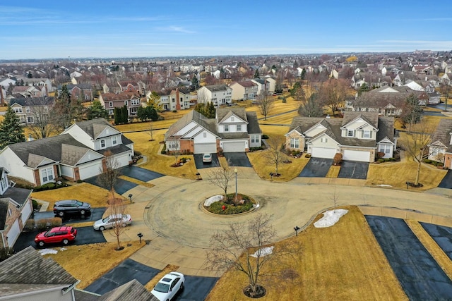 drone / aerial view featuring a residential view