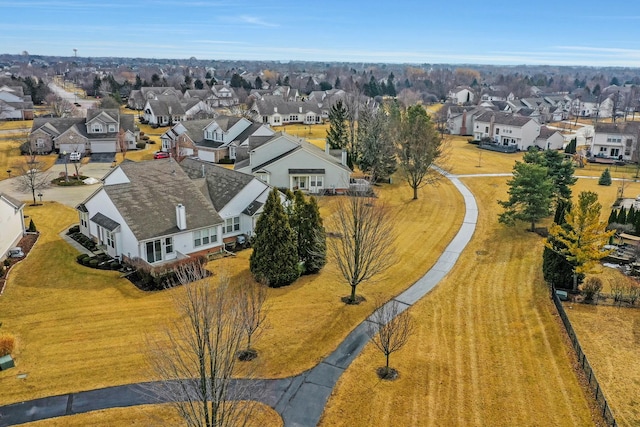 drone / aerial view featuring a residential view