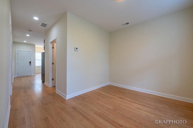 hallway featuring light hardwood / wood-style floors