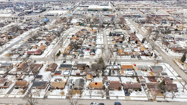 aerial view featuring a residential view