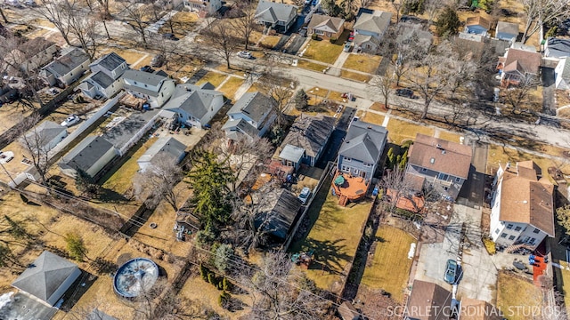 aerial view featuring a residential view