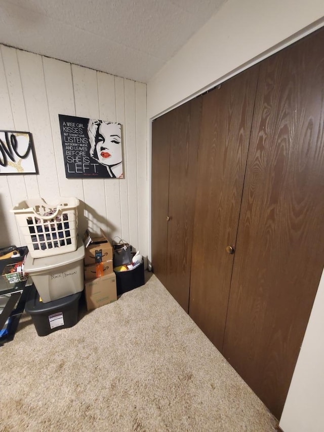 bedroom with a textured ceiling