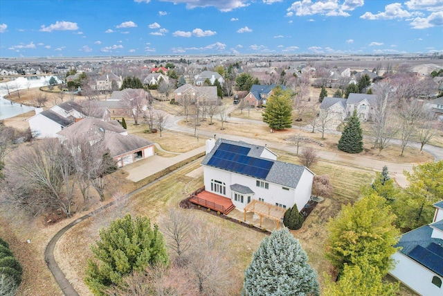 bird's eye view with a residential view