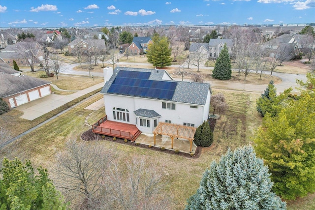 drone / aerial view featuring a residential view