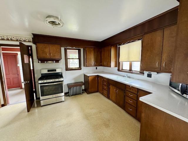 1313 Porter Ave, Lasalle, IL 61301 - kitchen with appliances with stainless steel finishes, a sink, and light countertops