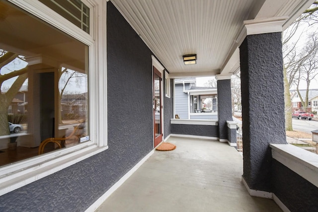 view of patio with covered porch