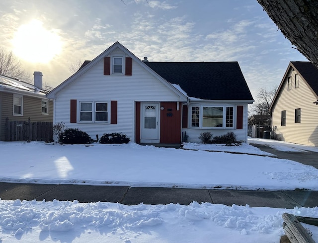 view of front of property