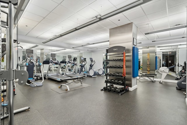 view of exercise room