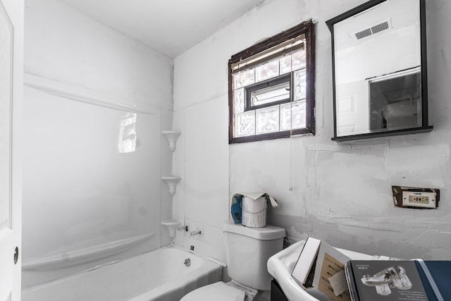 bathroom with  shower combination and toilet