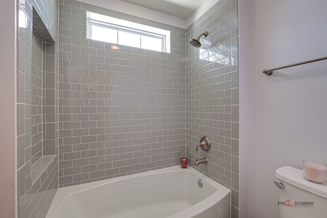 full bath featuring  shower combination and toilet