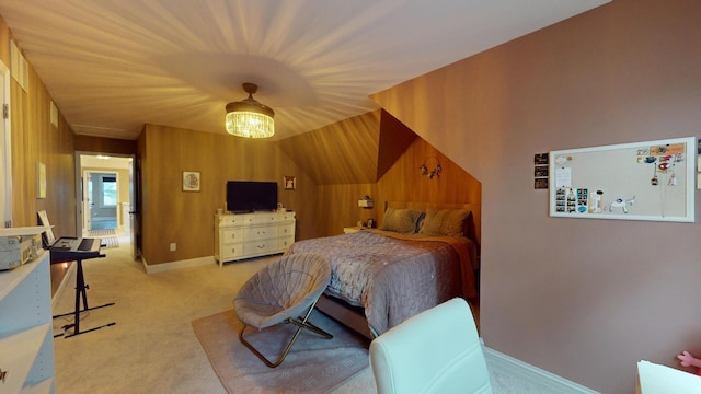7N108 Hastings Dr, Saint Charles, IL 60175 - bedroom with carpet floors, wooden walls, and baseboards