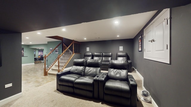 7N108 Hastings Dr, Saint Charles, IL 60175 - cinema featuring recessed lighting, baseboards, and light carpet