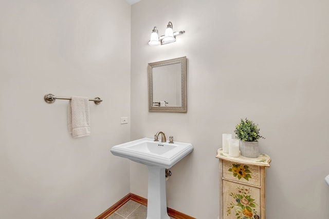 bathroom featuring tile patterned floors