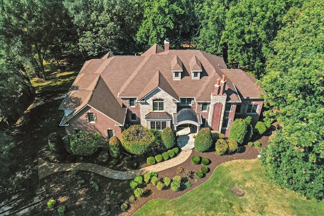 birds eye view of property