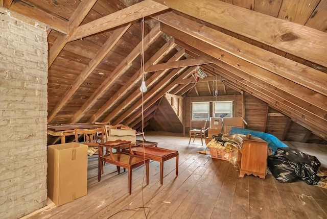 view of attic