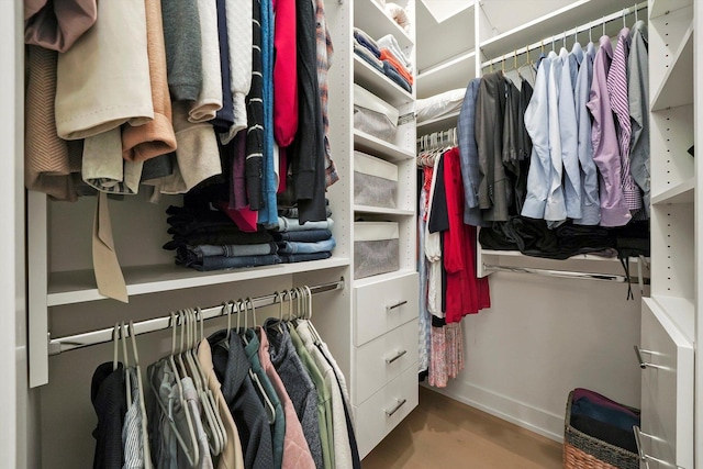 view of spacious closet