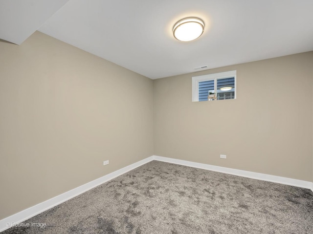 view of carpeted empty room