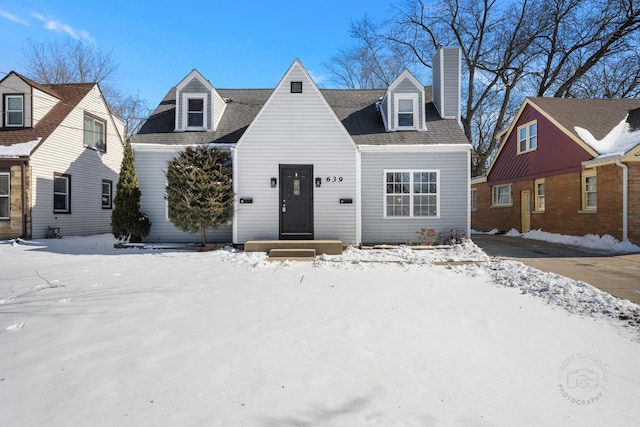 view of cape cod home