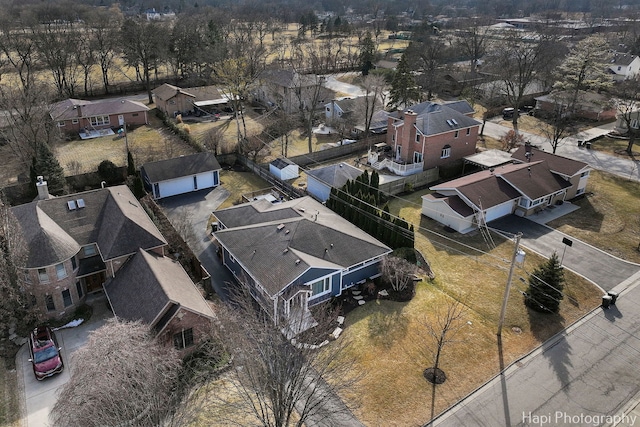 birds eye view of property featuring a residential view