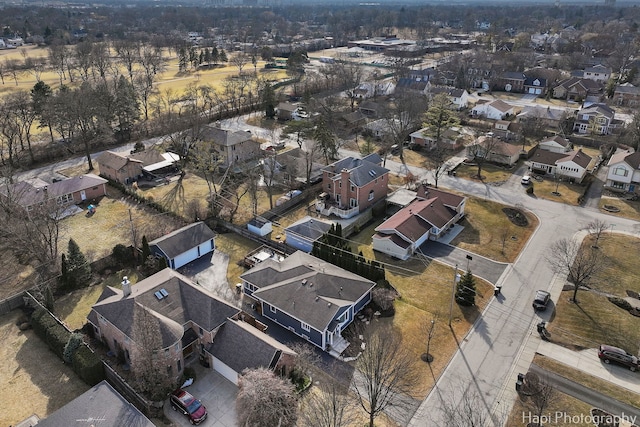 drone / aerial view featuring a residential view