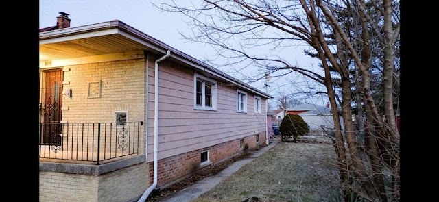 view of home's exterior