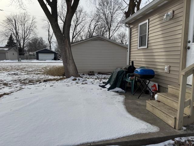 view of snowy yard