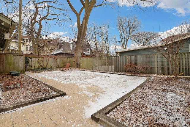 view of patio / terrace featuring fence