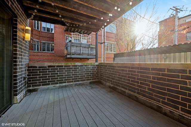 view of wooden terrace