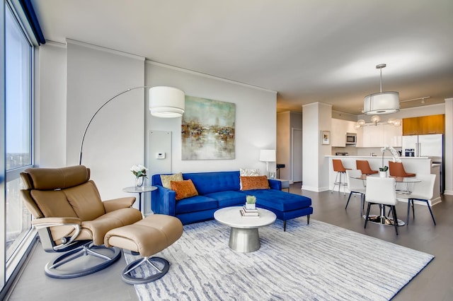 living room featuring wood finished floors