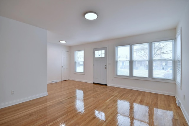 entryway with light wood-type flooring