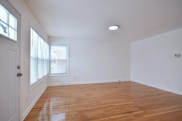 interior space featuring light hardwood / wood-style floors