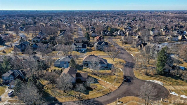 drone / aerial view featuring a residential view