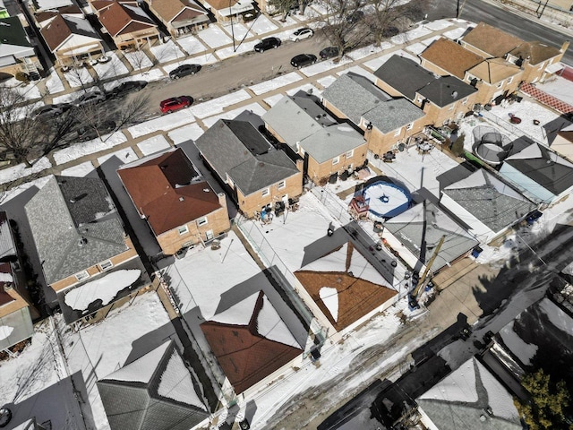 drone / aerial view with a residential view